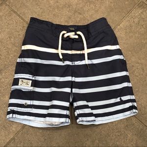 Little Boys POLO Ralph Lauren Striped Swim Trunks in Size 4/4T